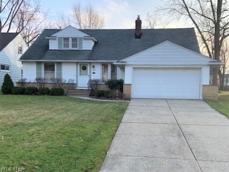 Bright & Neutral, this spacious cape cod home awaits its new owner!  Large living rm. / dining rm. combo features huge picture window looking out to deck and backyard.  Eat in kitchen has wood cabinetry and all appliances.  Three first floor bedrooms have been freshly painted and large dormer upstairs bedroom has full bath and loads of closet storage.  Enormous lower level has rec room and laundry room with glass block windows and new paint.  Deck has build in benches and has been recently painted. Two car attached garage has nature stone flooring.  Hardwood flooring under carpet on first floor.  Well maintained home....move right in!