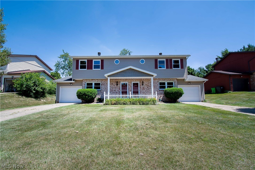 Great investment in an awesome location (North Canton CSD)! This nice side-by-side duplex comes complete with 1,074 square feet per side. Each unit features a main-level kitchen with appliances, a living room with a wood-burning fireplace, and a half bath. The upstairs has three bedrooms and a full bathroom. Each unit has a one-car attached garage, sliding doors that lead to a private patio, central air conditioning, and a private basement with laundry hook-ups. Updates include: Complete inside painting (walls/ceilings/doors/garages) on both sides (2021). Replaced the carpet on both sides (2021). New outside vinyl siding & gutters, complete building. All-new double pane vinyl windows (2015). Kitchens remodeled- both sides- includes appliances, refrigerators/stoves/dishwashers/microwaves), new countertops, paint all cabinets, new outside vinyl siding & gutters, complete building (2013-2014), etc. Convenient to shopping, I-77, and the Akron Canton Airport.  Schedule a showing today!
