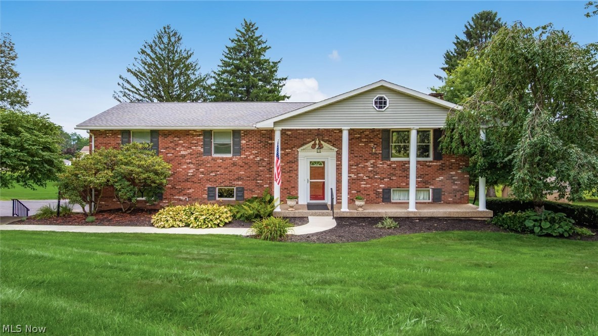 Welcome to this beautifully updated 4-bedroom, 2.5-bath home offering modern comfort, timeless style, and an inviting floor plan for everyday living and entertaining. The entryway welcomes you with rich hardwood flooring that flows throughout the main living area.The spacious living room features recess lighting, hardwood floors, and an open concept design. The heart of the home is the updated kitchen, featuring sleek finishes, generous counter space, and great flow to the dining and living area. The updated kitchen offers granite counters, a full granite backsplash, stainless steel appliances and a breakfast bar that seats 6. There is a custom entertaining area that showcases a mini refrigerator, extensive cabinetry, glass display cabinets, wine storage, and recess lighting. Relax in the cozy family room with vaulted wood ceilings, skylight, a wall of windows and a gas fireplace. Expand your living space outdoors onto the large deck just off of the kitchen and family room. Complete with a covered gazebo and great views of the neighborhood pond. The primary bedroom suite is truly exceptional-spacious, serene, and thoughtfully designed with a luxurious feel that makes it a perfect retreat at the end of the day. The bathroom offers a Jacuzzi tub, separate tile shower, heated floors and a walk in closet. Three additional bedrooms and a large guest bathroom with double-sink vanity, abundant storage, and tile tub/shower combo completes the main level. The lower level has a laundry room with a sink and plenty of storage. There is a half bathroom for convenience. The family room has a gas fireplace and a pool table that will convey with the sale of the home. Create your own private spa retreat complete with a built in hot tub.The home has solid 6 panel wood doors, a whole house generator, a reverse water osmosis system, storage shed, and whole house fan.Six bar stools, washer/dryer and the deck furniture with convey with sale of the home.Shelving in the garage is reserved.