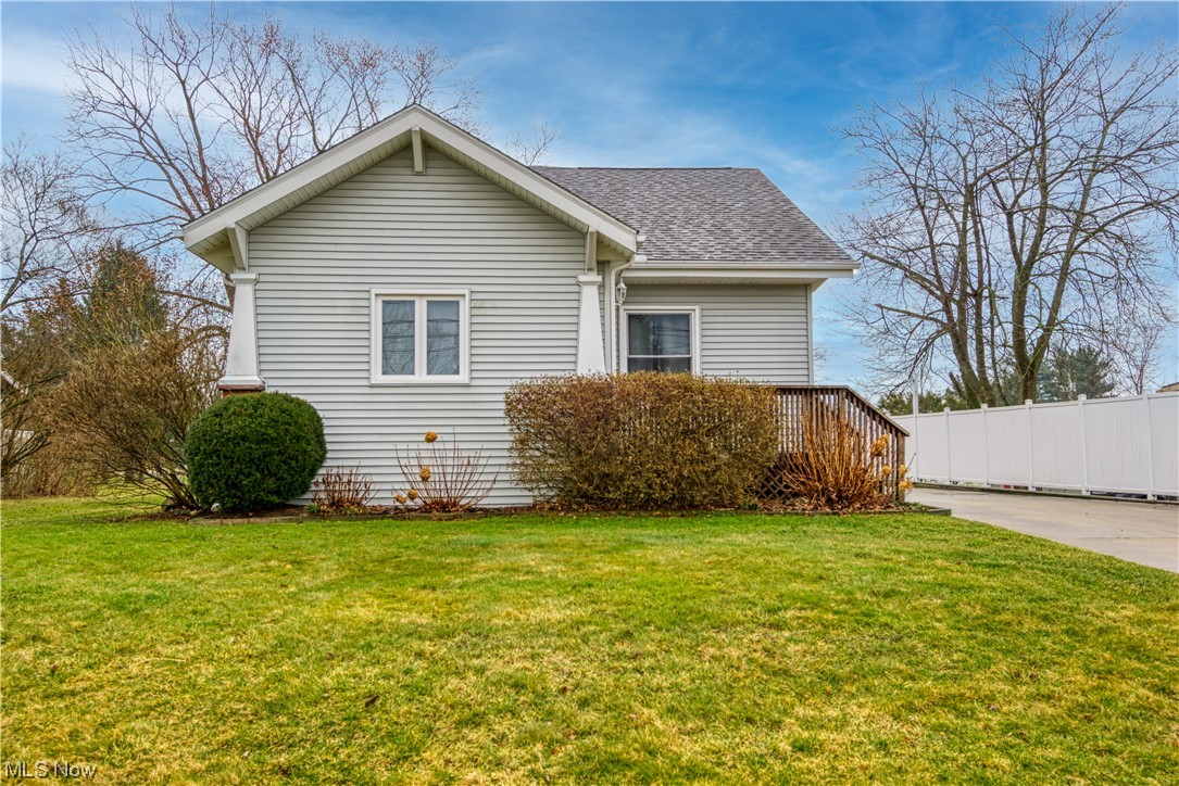 Welcome home to 268 Randolph Road! This 4-bedroom, 2 bath home sits on almost an acre of land in Suffield Township/Mogadore. Enjoy your meals in the large eat-in kitchen adorned with an abundance of beautiful oak cabinets, gas range & lots of extra counter space. The dining room features hardwood floors & original built-in cabinets as well as a lovely window seat. On this same level you will find a spacious living room, office/library, bedroom, and bath with a jetted tub for easy first floor living. Upstairs will lead you to 3 additional bedrooms & the roomy second bathroom which features a sky light. The basement offers a large family room with a bar area for entertaining inside while the multi-level composite deck is a great space to entertain outside! You also have space for your cars & toys with the pole building & 2 detached garages! Room for 6 cars!  New siding, trim, roof & gutters on all structures 2007, furnace 2011, all windows are newer with some replacements as recent as 20