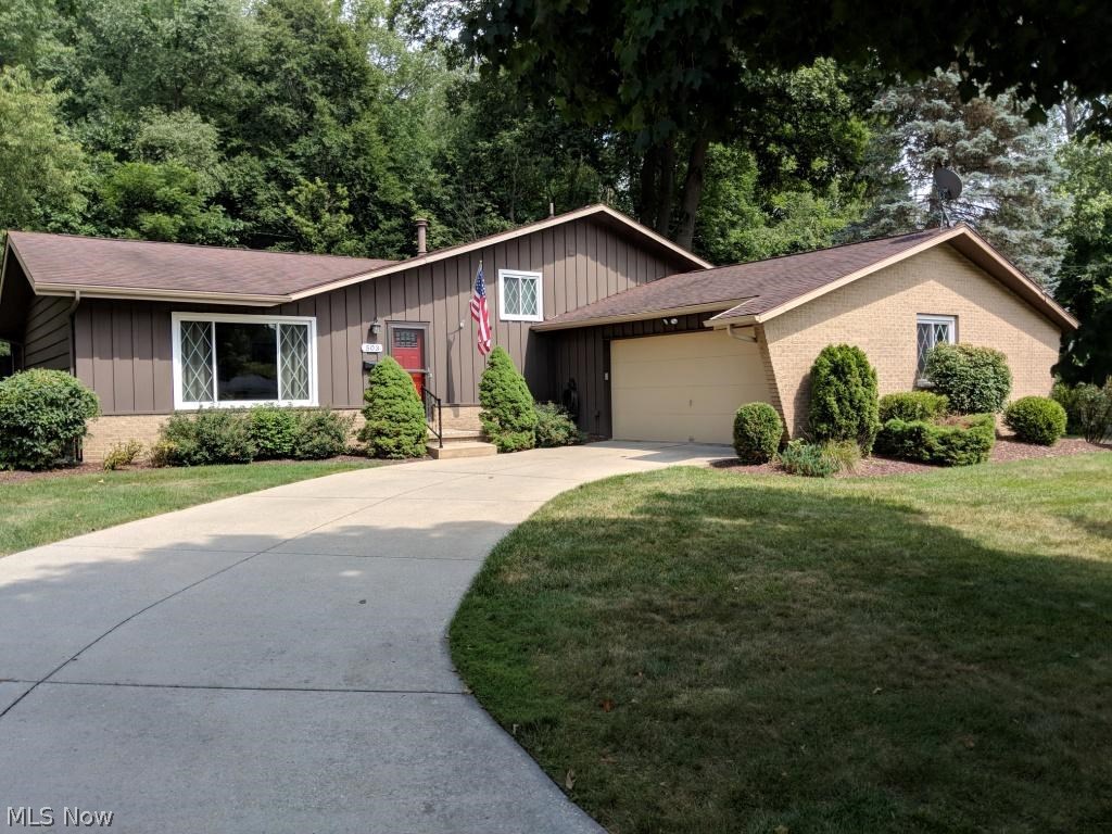 This is an updated, well maintained home close to downtown Kent and shopping. Don't miss it! The foyer features a large closet and new ceramic tile floor that goes to the kitchen. To the left is the living room and dining room that has new carpet (2017) and vaulted ceiling. The sun room is behind the dining room and has oak trim and floor and built in shelving. Wood windows and sliding patio door leads to the refurbished deck. The kitchen has oak cabinets, new stainless steel appliances and ceramic tile back splash and floor. Up there is a full bath and 3 bedrooms with ceiling fans in each. The family room below has windows overlooking the newly landscaped backyard with shed and fire pit. The horseshoe pit is in the woods behind. The cedar siding has been repaired and replaced where needed and whole house has been stained in 2017. There is a fully fenced backyard. Mechanicals have been updated: central air (13), furnace (12), roof and hot water tank (14), air ducts (18). The attic is a