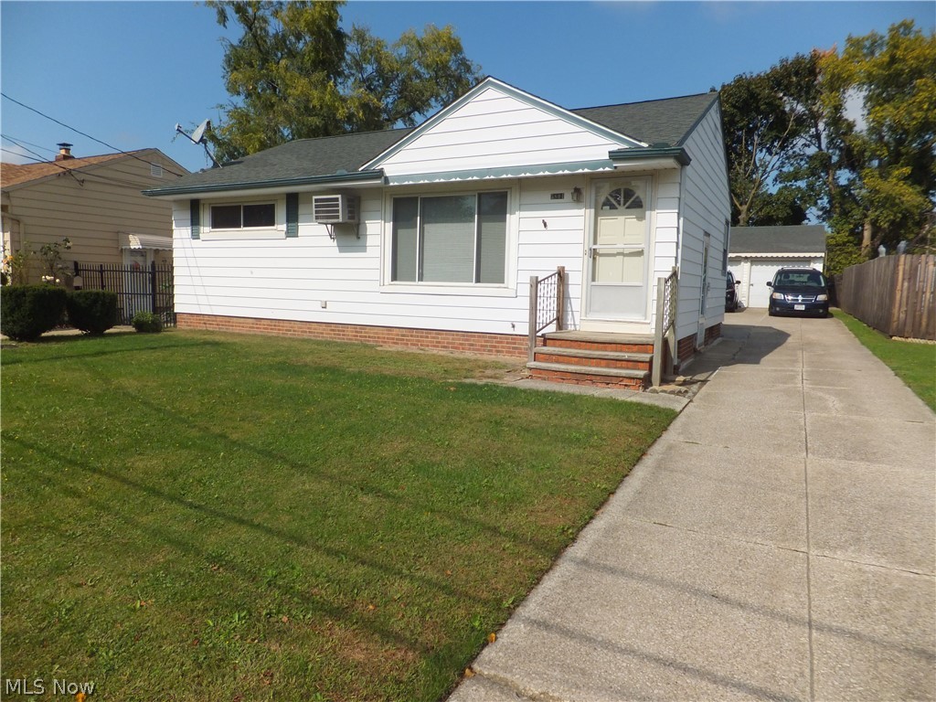 Excellent Location. Walking distance to shopping center, library, post office, bus line, close to 480 and 71, single story aluminum sided ranch, 3 bedrooms, 2 car garage, quiet dead-end street, hardwood floors, new flooring in kitchen area, new glass block windows, newer windows, newer central air, full basement for entertaining, updated 100amp electric box, great for owner or investor