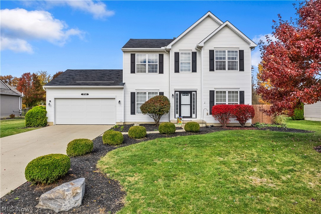 This beautiful 4 bedroom, 2.5 bath colonial  is located in the desirable Stone Creek Development of North Ridgeville. Upon entering the home you are greeted by open foyer with tons of natural light. The first floor office (or playroom) adds the much needed space when working from home. The spacious open kitchen is loaded with upgrades, ceramic title, dark cabinets with quartz counter tops and the family room with gas fireplace flow into the morning room making for a wonderful entertaining and living space. Large master bedroom with private bath and large walk-in closet.  You will want to spend your nights chilling or grilling on the stamped concrete patio overlooking your huge fenced in backyard. A large shed will hold all of your toys and tools. The unfinished basement is spacious and can be used for storage or has the potential to be finished into a wonderful recreational space. Look no further...