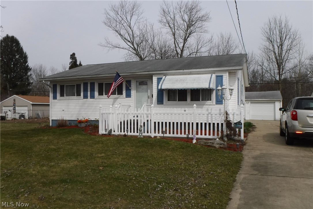 Outstanding maintenance in this cream puff ranch with 1212 sq. ft. of perfection. Three bedrooms, one full bath on first floor, another in basement, charming eat-in kitchen with appliances. No stairs to endure with this first floor laundry with washer and dryer. Cheery family room with numerous windows to brighten a cloudy day, electric heat and wall AC. Hardwood floors under carpeting on first floor. Additional bedroom, bath and kitchen in finished basement. Two-car garage. Conscientious owners created your dream home. Just move in. Windows replaced - furnace 5 yrs old.