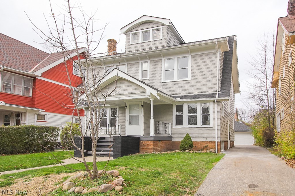 Fantastic renovation of this huge Cleveland Heights colonial!!!! Just shy of 1900 square feet, this home has a lot to offer. From the beautifully finished hardwood floors to the gorgeous fireplace tucked away in a semi-private alcove, what is not to love?  The kitchen has some huge improvements including new flooring, white soft-close shaker cabinetry with granite tops, and Samsung stainless steel appliances. The upstairs features freshly laid carpet with an absolutely huge master bedroom offering much closet space. The bathroom has been updated and includes new flooring, vanity, and tiled surround. Many of the details including new hardware, switches, vents, lights, and doors have been done. At the back of the home you'll find a 3 seasons room with plenty of natural light and slider which leads to the back deck. From here you can see a nice sized fenced yard with a two car garage. Much more to see here. Come and view this gem today!!!
