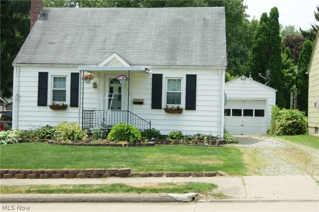Great starter home or Rental Property .Newer windows,kitchen countertops, tile in first floor bathroom. Newer 200 Amp Electrical box.
95% Efficiency furnace in the last 5 yrs. Whole house surge protector. Refinished beautiful hard wood floors.  Bonus kitchenette in basement.