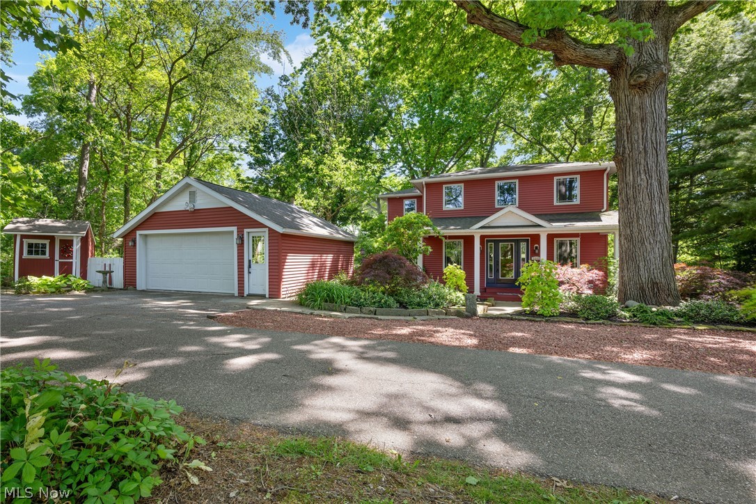 This stunning lakefront home on Comet Lake in Green LSD is the ultimate “Home Sweet Home,” surrounded by nature w/a large private dock perfect for boating, *Canoe stays, swimming, fishing, and more. Built in 2006, this custom home greets you with a spacious front porch and a warm, welcoming design. The walk-out lower level features an open-concept w/a well-equipped kitchen & ample countertops, cabinetry, and an island w/ extra storage—ideal for dining or meal prep—+ stainless steel appliances (Dbl Oven & Micro just 3 yrs old) A large dining area and expansive living room boast magnificent lake views, a charming gas fireplace, and full bath, creating the perfect gathering space. The inviting Master Suite is huge, w/ two walk-in closets & a full bath featuring a double vanity, large walk-in shower + vintage-style soaking tub. Bedroom #2 offers a lovely lake view and two large closets, while Bedroom #3 is equally charming w/ water views. The spacious laundry room, complete w/ washer and dryer, is strategically located & a 1st-floor office dbls as a 4th bedroom w/a delightful view. Enjoy breathtaking scenery from the spacious vinyl lakefront deck, or head down the rock stairway to the dock to tie up your boat or relax in the gazebo with panoramic views—perfect for birdwatching or morning coffee. A detached two-story, 2-car garage w/a Lake view has a lower-level workshop ideal for lake gear storage. This 3-bedroom, 3-bath home blends quality craftsmanship w/ thoughtful design, built new in 2006 while preserving the original 1911 basement and garage. Featuring unique lighting fixtures, Pella windows and doors, maple stairway steps, beautiful décor & stunning flooring throughout, it also boasts a new high-efficiency heat pump installed in 2024. *Land is Leased--See Broker Remarks* Comet Lake Club is a private community of 30 homes on 125 Acres that includes a 40-acre lake that offers fishing, boating w/electric motors & peaceful Lakeside living. Mins to Shopping & More!