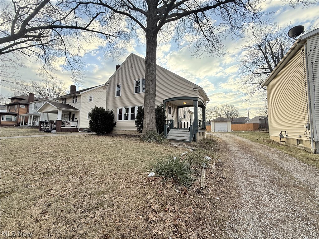 GOODYEAR HEIGHTS! On the border of Tallmadge and Akron this colonial home offers a welcoming invitation for someone or someone's to enjoy this home as if it were their own! The side covered porch enters into the spacious living room with wood floors, decorative fireplace, and large windows. The wood floors continue into the dining room and the stairs into the three bedrooms. The kitchen offers the comfort for those you enjoy cooking with plenty of cabinets and counterspace. Landlord has provided a dishwasher; tenant will be responsible for all other appliances. The kitchen nook leads to the open backyard. The basement has a half bath and laundry hook ups. All residents will be responsible for paying utilities and maintaining the lawn. Water hold and security deposit required! All interested parties will be provided an online link to apply; the cost is $50 per adult.