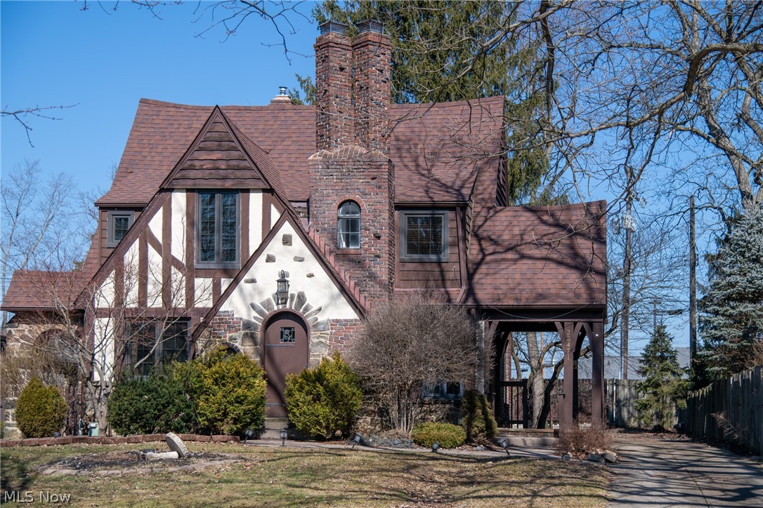 A three-bedroom Tudor located in top-rated Solon School District on a quiet street close to schools, shopping, restaurants, banks, library, parks and much more. Easy access to freeways. Hardwood floors on the main level and in all the bedrooms on the 2nd. Eat-in kitchen with granite countertops. Large inviting living room with a fireplace. Dining room next to the kitchen is ready for family dinners and gatherings. Finished basement with Nature Stone flooring, Bar area, Full bath, extra storage, Cedar closet. Large utility room with more storage room. Two car garage. Newer large shed on a concrete base. Backyard is ready for summer fun and entertainment. One year home warranty.