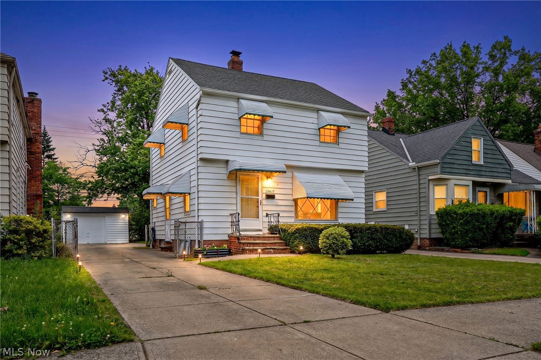 Welcome home to this well-maintained Colonial offering a warm and inviting layout with plenty of space to enjoy. Step inside to find bright, comfortable living and dining areas featuring hardwood flooring, natural light, and classic character throughout. The eat-in kitchen provides ample cabinetry and workspace, creating a functional hub for everyday living and entertaining. Upstairs, you'll find three nicely sized bedrooms and a full bath, while the partially finished basement adds valuable flex space for a recreation area, home office, hobby room, or additional storage. A convenient half bath and laundry area are also located in the lower level. Outside, enjoy the covered rear deck overlooking a spacious backyard, offering plenty of room for outdoor activities, gardening, or relaxing. The long driveway leads to a detached garage, providing additional parking and storage. With central air, a practical floor plan, and a convenient location close to everyday amenities, this property is ready for its next owner to make it their own.