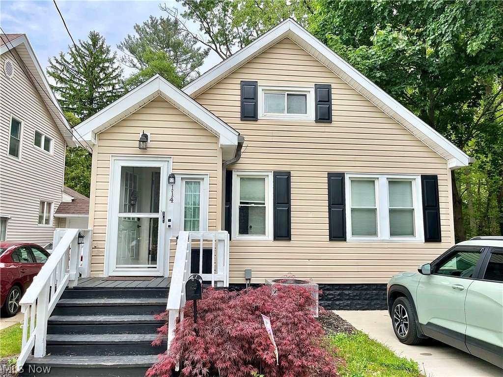 Move-in ready 3 bedroom 1.5 story featuring new in 2025 stainless steel appliances and butcher block countertops, all new flooring in 2024, new AC in 2024, updated main floor full bath, H-U-G-E private deck overlooking the wooded lot and neighboring state game lands that lead directly to the Conneaut Creek and it's famous steelhead fishing! Concrete drive, vinyl sided, replacement windows, LeafGuard gutters and priced to sell!