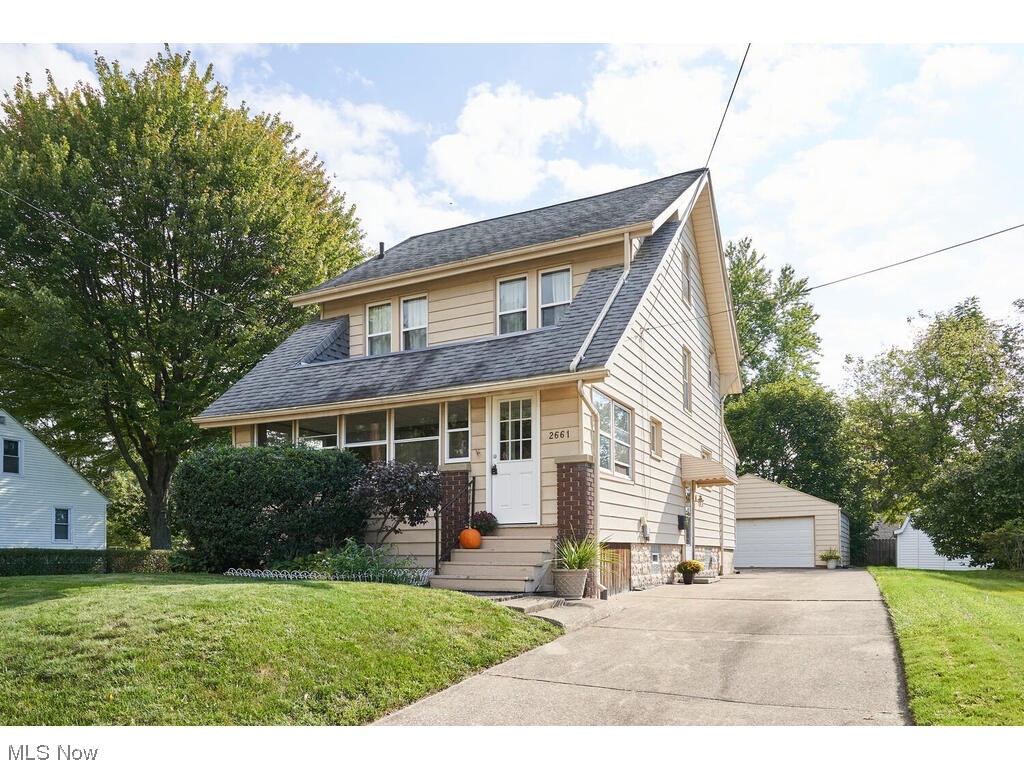 Picturesque & well-maintained 3 BR 1 BA cape-style colonial on a double lot in the Portage Lakes area. This private nook of Akron is tucked between the Towpath Trail, 277, and Lake Nesmith. The home features spacious eat-in kitchen w/ SS dishwasher and breakfast nook, formal dining room, large living room w/ access to enclosed front porch, 3 well appointed bedrooms on the 2nd floor along with an updated full bath, plus a finished 3rd floor (could be 4th BR). Property also hosts a 2-car garage, washer and dryer that stay, newer furnace ’21 & hot h20 ’16, invisible pet fence, and vinyl windows! Conveniently located .5 mi from Lake Nesmith Park & I-277 and just a 5-min drive to Portage Lakes.