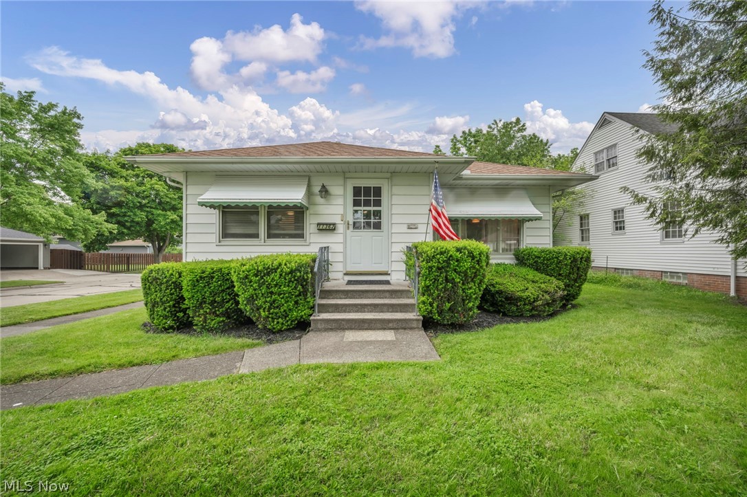 This beautiful ranch in Parma Heights offers comfortable one-floor living on a spacious corner lot with plenty of room to enjoy. Featuring 3 generously sized bedrooms with beautiful hardwood floors and 2 full bathrooms, this home combines classic character with recent updates throughout. The bright and inviting eat-in kitchen includes all appliances and is filled with natural light from the large windows overlooking the yard. A spacious living room showcases brand new carpeting installed in May 2026, creating a fresh and welcoming atmosphere. The first-floor full bath has been tastefully updated with a new floor, vanity, and fixtures just completed in May 2026. Extra storage space can be found in the pull down attic. The finished lower level nearly doubles the living space and features a large recreation room with a built-in bar, second full bathroom with shower, storage area, and laundry space with washer and dryer included. Outside, enjoy entertaining or relaxing in the gazebo, along with the convenience of a detached 2-car garage. A wonderful opportunity to own a well-maintained home with space, updates, and great outdoor amenities in a desirable location!