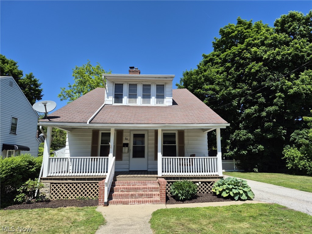 Old Charm. Real Space. Move-In Ready. Some homes just feel right the moment you walk in. This is one of them. Step onto the covered front porch - there's already a swing waiting - and you'll understand what people mean when they say they don't make them like this anymore. Built in 1925 and lovingly maintained, this 3–4 bedroom, 2.5-bath colonial is bigger than it looks from the street, and every square foot has something to offer. Inside, a cozy living room with a wood-burning fireplace and original built-ins sets the tone. It flows naturally into the formal dining room, where a charming window seat is nestled between original curio cabinets - the kind of craftsmanship you simply can't find in new construction. The spacious kitchen delivers wall-to-ceiling cabinetry for serious storage, black appliances, and a door straight out to the back deck and fenced yard with a storage shed. The first floor also features a bedroom and a full bath with tiled shower-tub, dual sinks, and plenty of storage. Upstairs, two bedrooms share a walk-in closet and half bath, and the master includes a light-filled bonus room - perfect for a home office, nursery, or reading nook. Head downstairs and the surprises keep coming: the full finished basement is built for fun, complete with a bar top, loads of room for a family room or playroom, a full bath with shower-tub, laundry room with washer and dryer hook-up, and more storage than you'll know what to do with. Central AC. Freshly painted interior. Move-in ready. Location? Directly across from the Painesville YMCA and just minutes from Lake Erie.
