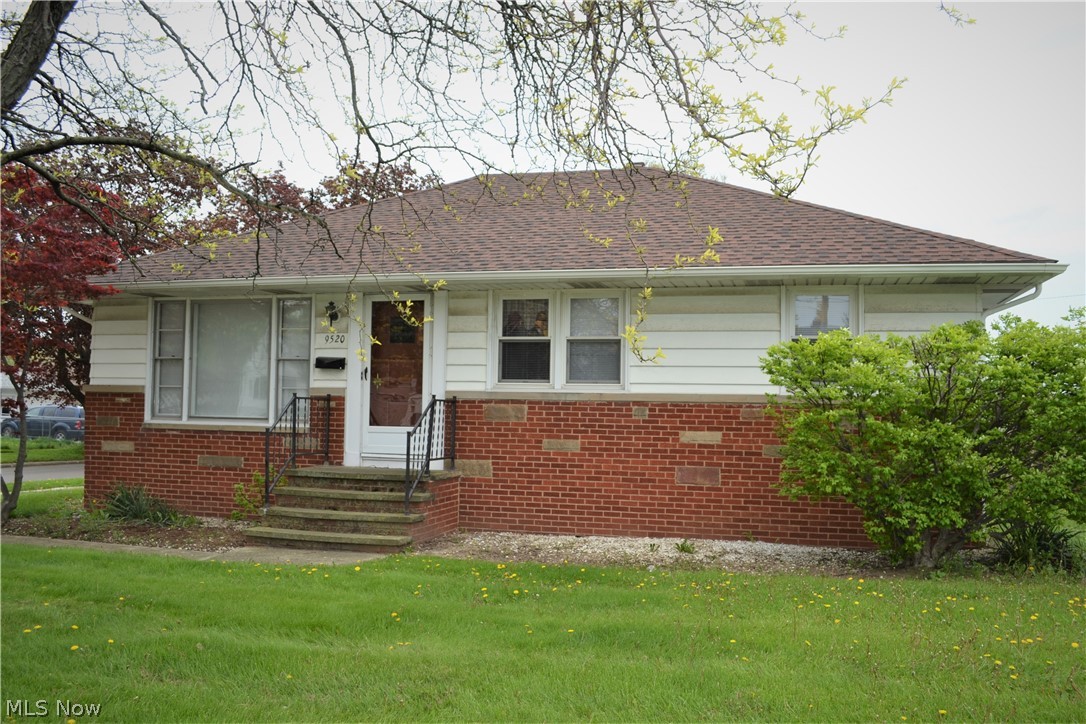 Must see this super clean ranch in beautiful Brooklyn neighborhood. Great curb appeal and a back patio overlooking a nice sized yard perfect for playing, gardening or entertaining. The freshly painted interior features gorgeous hardwood floors, new carpeting, new kitchen floor, vinyl replacement windows, newer Central Air, newer Electric panel, spacious room sizes, and a full basement. A few updates will make this a showplace.  With 3 Bedrooms, a Main floor Bathroom, large Living Room, and a large Eat-In Kitchen you will have plenty of space for those family gatherings. The open Eat-In Kitchen has been updated with new flooring and fresh paint, appliances all stay. The bathroom has newer flooring, and stylish cabinets. Adding to your square footage is the full basement that could be made into a Family Room/Rec. Room. The 3 spacious Bedrooms provide plenty of natural light, high privacy windows and hardwood floors. Paved driveway with a detached garage has new garage door, gutters and d