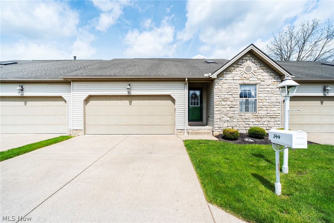Available for the first time, this beautifully maintained 2-bedroom, 2-bath condo is tucked away in Hubbard’s desirable Stonegrove community, just minutes from local amenities.

The main floor offers a spacious eat-in kitchen with abundant cabinetry, two bedrooms, a full bath with a walk-in tub, and convenient laundry access from both the primary bedroom and main hallway. The vaulted living and dining area feels open and inviting, with views of the wooded lot behind the home and access to a private deck perfect for relaxing evenings.

The partially finished basement adds valuable living space with a large rec area that could easily serve as a guest suite, additional bedroom, or hobby space, complete with a full bath featuring a jacuzzi tub and walk-in shower.

Condos like this don’t come up often — don’t let this one slip away!