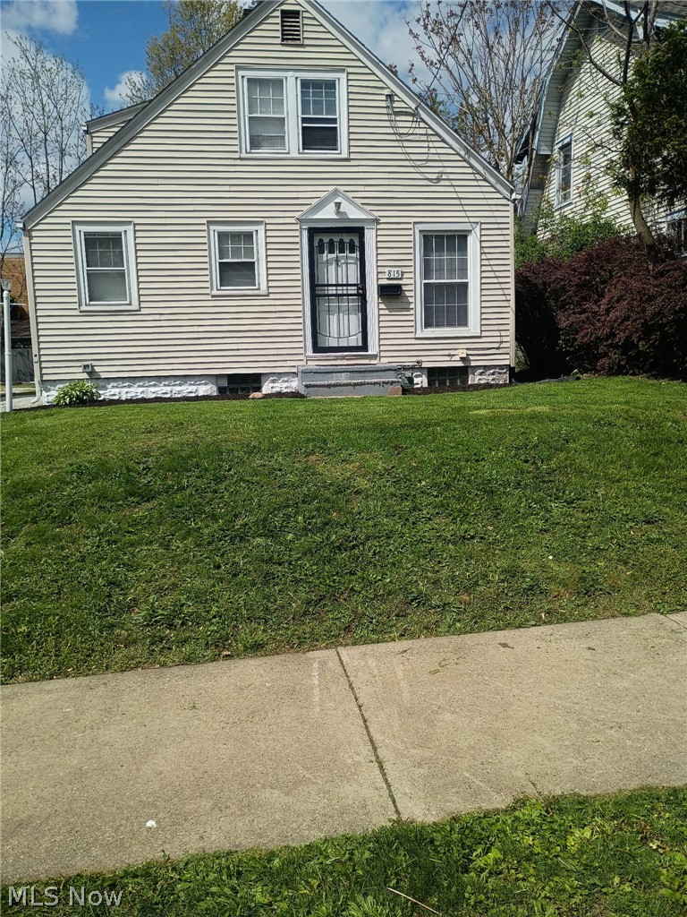 Great starter home or perfect investor opportunity! Freshly updated 3 bedroom Cape Cod, includes gas range and brand new refrigerator. Conveniently located near Amazon hub in West Akron. New carpet throughout, updated electric, hot water tank 2026, furnace 2023, large unfinished basement great for storage.