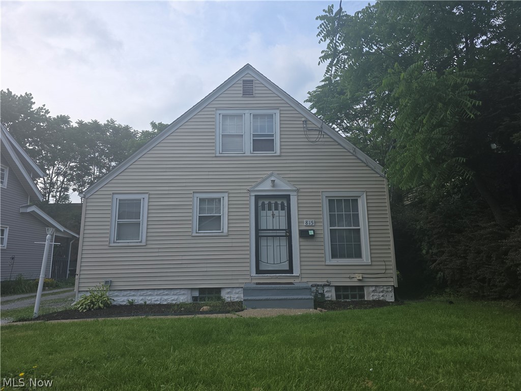 Great starter home or perfect investor opportunity! Freshly updated 3 bedroom Cape Cod, includes gas range and brand new refrigerator. Conveniently located near Amazon hub in West Akron. New carpet throughout, updated electric, hot water tank 2026, furnace 2023, large unfinished basement great for storage.