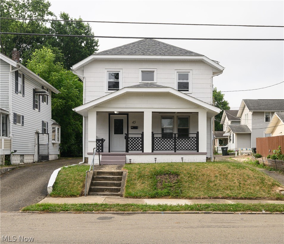 Welcome to this updated three-bedroom residence within the Massillon City School District, offering immediate move-in readiness. Upon arrival, you'll be greeted by a welcoming front porch, ideal for relaxation. The interior features a spacious living room with natural light. The dining room is adjacent to the kitchen boasting ample cabinetry. The upper level has three comfortable bedrooms and a full bathroom. The partially finished basement provides versatile additional living or storage space. Recent updates include: Furnace (2020) HWT (2023) Water Line to Curb (2024) Roof, Gutters, Soffits (2024) Carpet (2026) Bathroom and Kitchen Remodel (2026). Schedule your showing today!