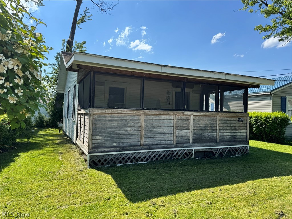 Great opportunity close to Geneva on the Lake main strip! Spacious Living Room dining room combination. Kitchen has appliances and window letting in natural light. Large screened in porch to enjoy the sunrise and sunset. Two bedrooms and a full bathroom. All you need since you will be spending your time enjoying GOTL. Smaller lot for little yard maintenance. Public water and sewer. Virtually staged photos show the potential this cute home has to offer. Selling as-is. Cash only. No heating source. Additional homes at 4966 & 4970 Presidential - MLS# 5211273. Seller would like to sell all together.