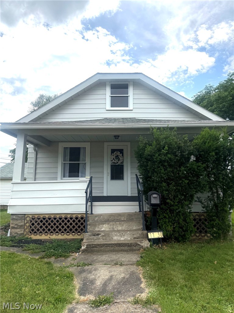 Welcome home to this charming 3-bedroom, 1-bath bungalow offering approximately 1,500 square feet of comfortable living space. Perfect for first-time buyers or those looking to downsize, this home features a freshly painted main level and beautiful original hardwood floors throughout the living room, dining room, and first-floor bedroom, adding warmth and character. Upstairs is a third walk-through bedroom.
The full basement provides additional storage and functionality with an extra shower already in place. Enjoy your morning coffee on the covered front porch, featuring a newer subfloor and outdoor carpeting, or unwind on the covered back patio. A detached one-car garage adds convenience and extra storage space, while the level lot offers easy maintenance.
Additional updates include central air installed in 2021 ,hot water tank replaced in 2017 and updated plumbing and electric. All appliances will convey with the property but are not warranted by the seller.
Affordable, move-in ready, and full of character. Schedule your private showing today!