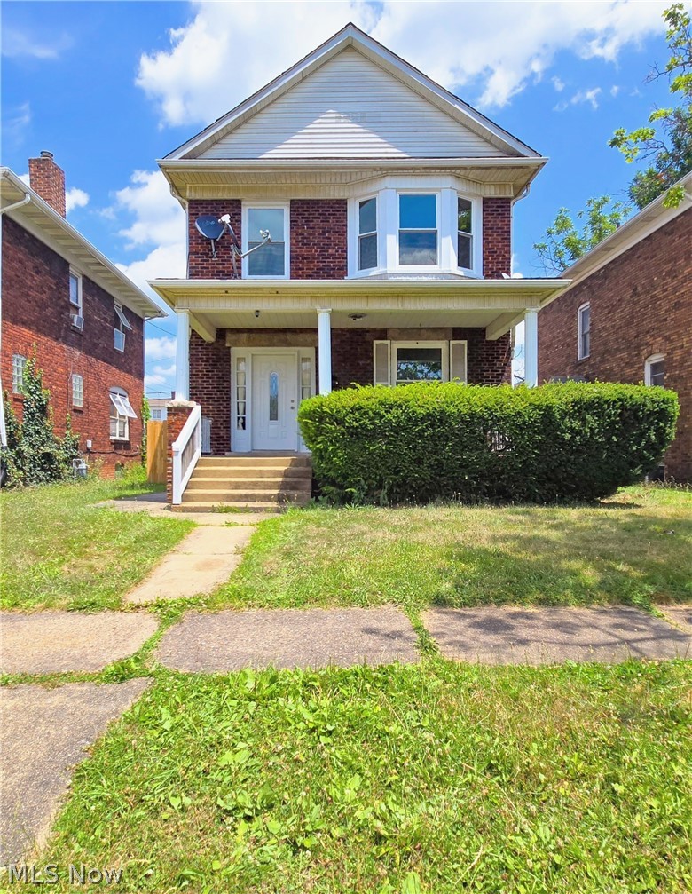 Location, Location, Location! 
This beautiful, well-maintained 3 bedroom, 1 bath, is perfectly located near Trinity East hospital and minutes from Franciscan University! It’s an excellent opportunity for homeowners, investors, students, or traveling medical professionals seeking convenient access to the hospital. It offers comfortable living with several recent updates including brand new windows installed by Window World with a transferable lifetime warranty. The main level features all new flooring, providing a fresh and inviting feel throughout the downstairs living spaces. The kitchen comes equipped with a range and refrigerator, and the cozy electric fireplace adds warmth and charm to the home and the central air conditioning allows for year-round comfort. Spacious living throughout, the carpeted stairs lead to the upper level. The primary bedroom features a beautiful bay-style window that fills the room with natural light, creating a bright and inviting retreat. Outside, enjoy covered front and rear porches, a brand-new fenced in backyard, detached one-car garage, and a storage shed with electric. An unfinished basement provides plenty of additional storage and utility space. Conveniently located near shopping, restaurants, schools, medical facilities, and major roadways, this home offers timeless character, everyday comfort, and an unbeatable location. Call The Rejeana Palma Team to schedule your private showing today!