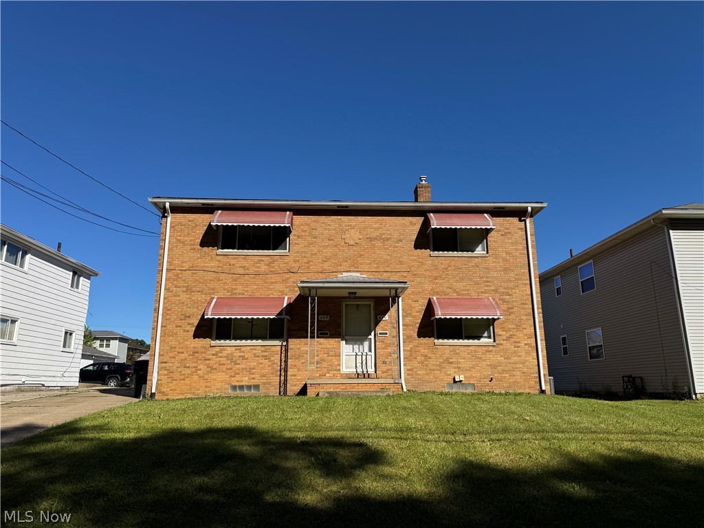 All brick 2 unit across the street from Summit County Metro Parks land. Each unit features 2 beds, 1 bath and separate basement spaces. First floor unit has a new kitchen with granite counters and updated flooring. Spacious family rooms. Detached 2 car garage.