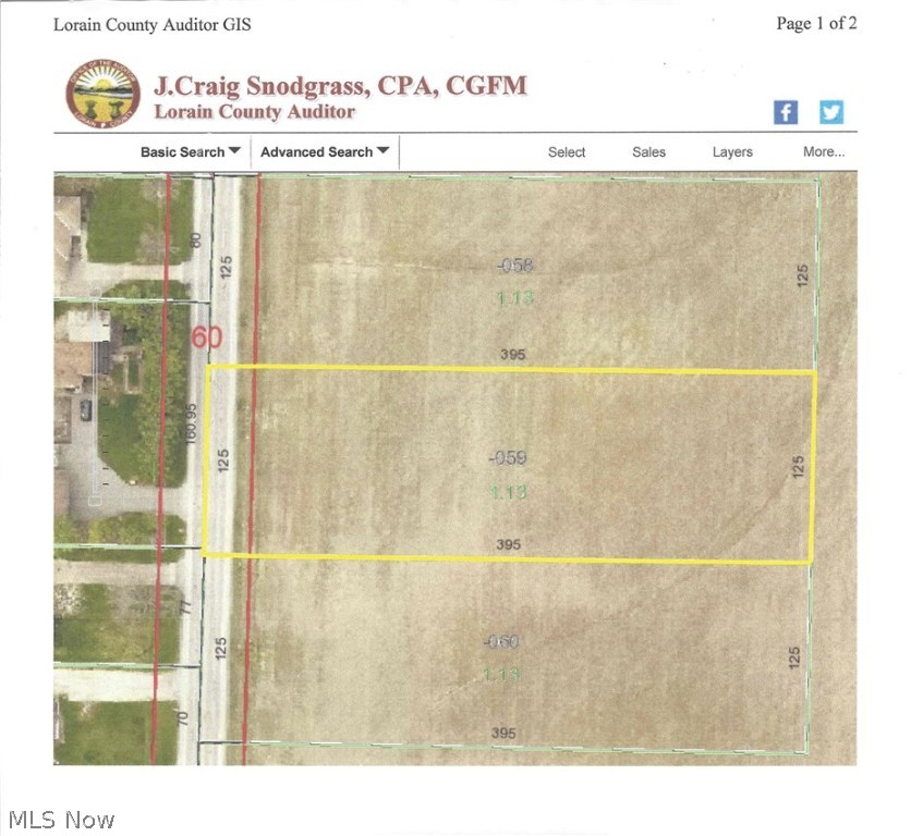 Property is located in a rural setting in Amherst Township.  Pick your own builder and you are ready to build your new home!