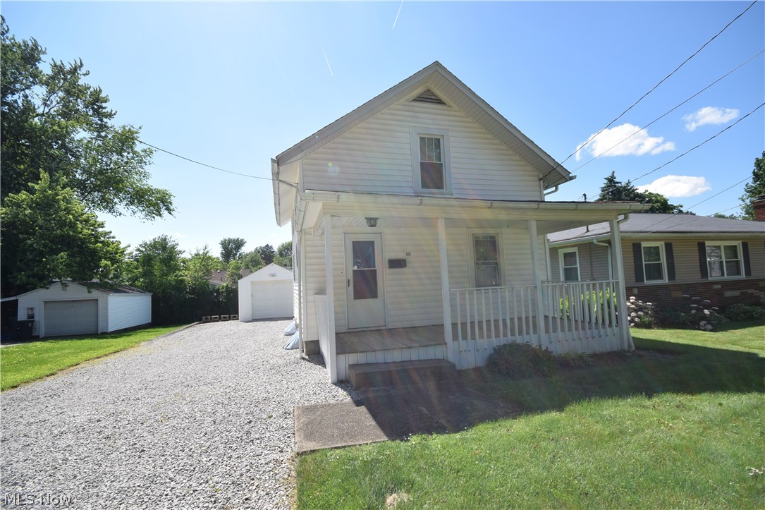 Welcome to 420 Alpha Ave.   2 bd rm 1 bath on two parcels, taxes are for both parcels combined.  Roof, Goodman Furnace, and Concord Central Air approximately 6 years old. Hot water tank approximately 3 years old.  Refrigerator 5 years.  Stove and Microwave age unknown.  Includes a 1 year America's Preferred Home Warranty!  Super wide parking area makes for a happy couple of drivers.  Small patio in rear and Front porch to relax on or decorate.  Square Footage reported on Auditors Card may be incorrect.  This is not a repo or bank owned.  Take a look and get your preapproval or proof of funds ready to submit with your offer!