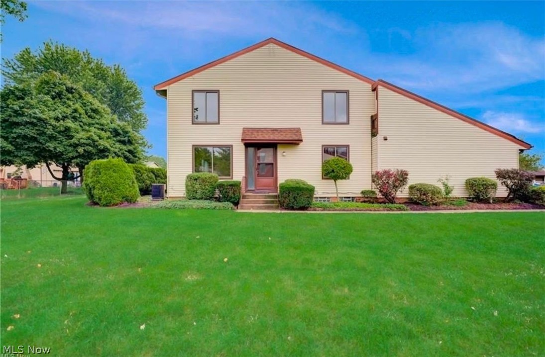 Welcome to this spacious, well-maintained condo in the desirable Solon Liberty Hill community. With multiple living areas, a finished basement featuring a bedroom, rec room, bar, and full bath, plus low-maintenance living, this home offers the perfect blend of comfort and flexibility.

Step inside to a welcoming foyer that seamlessly connects the living and dining areas, creating a natural flow for everyday living. The dining room opens to the kitchen, making the layout both functional and inviting. The cozy living room features a fireplace and sliding glass doors leading to the patio, ideal for relaxing or casual entertaining. A convenient half bath completes the main level.

Upstairs, you'll find three bedrooms, including a spacious primary suite with a private bathroom and its own balcony. Two additional bedrooms, a second full bath, and newer carpeting complete the upper level.

The finished basement provides valuable additional living space, highlighted by a large rec room, a bedroom that's perfect for a home office or guest room, and another full bathroom.

Additional updates and features include a brand-new electric range and microwave, HVAC (2022), new flooring and carpet throughout the home (2022), a new refrigerator (2025), and an attached two-car garage with a newly coated floor and direct access to the kitchen. The garage also offers plenty of storage racks and cabinets, with additional storage racks located in the basement.

Enjoy low-maintenance living with an association that covers lawn care, landscaping, and exterior maintenance.

Don't miss this great opportunity to own a home in one of Solon's most sought-after communities and make it your own!