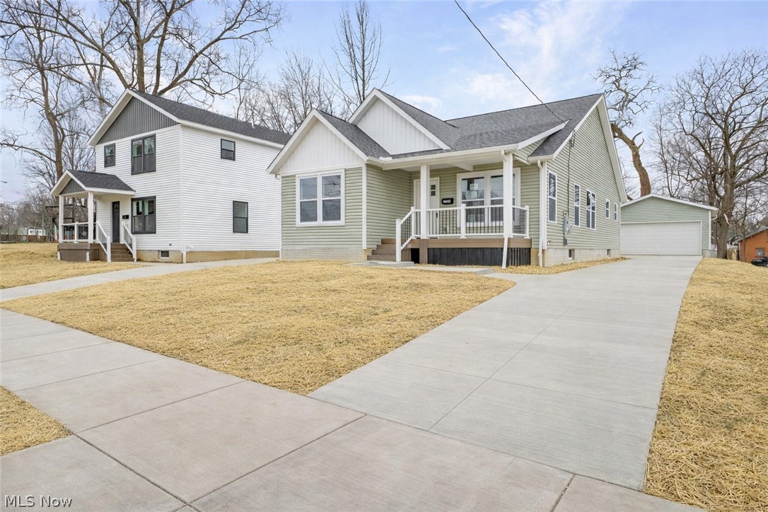 BROKERS OPEN HOUSE TUESDAY MAY 26th FROM 11am-1pm.  LUNCH AND REFRESHMENTS PROVIDED. Incredible new construction ranch offering 3 bedrooms and 2 full bathrooms with an open concept layout and soaring vaulted ceilings that create a bright and inviting atmosphere. The spacious eat in kitchen features abundant cabinetry, soft close cabinets, and granite countertops, perfect for both everyday living and entertaining. The large primary suite includes a walk in closet, marble shower, and double vanity. Two additional bedrooms and a full bathroom are thoughtfully positioned at the front of the home. Enjoy peaceful mornings or evenings on the covered front porch overlooking a quiet street. Additional highlights include first floor laundry, a two car detached garage, and a massive full unfinished basement ready to be transformed into additional living space. The layout is ideal for hosting, with a natural flow from the living room to a dedicated dining area and into the kitchen. A standout feature is the 15 year 100 percent tax abatement, with property taxes based on land value only. Current land taxes are under 75 dollars per year, creating an estimated tax savings of $60,000 or more over 15 years.  Buying this home would create a monthly payment similar to buying a house $60,000 less with normal property taxes.  If you can afford $240,000 house purchase, you can afford this home with less maintenance, utility expenses and insurance costs making home ownership affordable! Surrounded by other new construction homes, this property continues to benefit from growing neighborhood appeal. Landscaping is being completed. Listing agent has partial ownership interest.  Don't miss out - call me today to come see it.