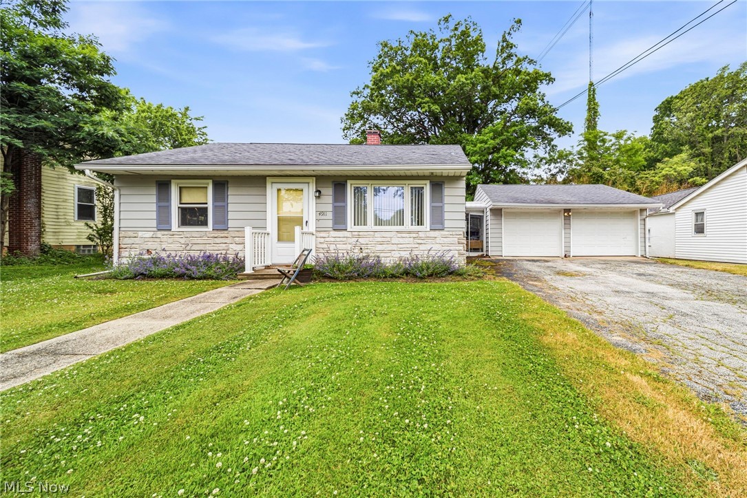 Welcome to 4911 Topper Ave, Ashtabula, OH! This charming 2-bedroom, 1-bath ranch offers 672 square feet of comfortable living space and has been thoughtfully updated throughout the current owner's approximately 7 years of ownership. Recent improvements include an updated kitchen and bathroom, replacement windows, new interior doors and trim, updated flooring throughout, fresh paint, and new garage doors.  This home offers excellent curb appeal and is situated in a well-maintained neighborhood known for its attractive homes and friendly atmosphere. Additional features include a spacious garage, a Florida room providing extra living space, a rear deck perfect for outdoor enjoyment, and a generously sized yard.  Conveniently located near shopping, restaurants, and everyday amenities, this property is ideal for first-time homebuyers, downsizers, or anyone seeking a move-in-ready home with many major cosmetic updates already completed. Don't miss this opportunity to own a well-cared-for home in a desirable Ashtabula location!