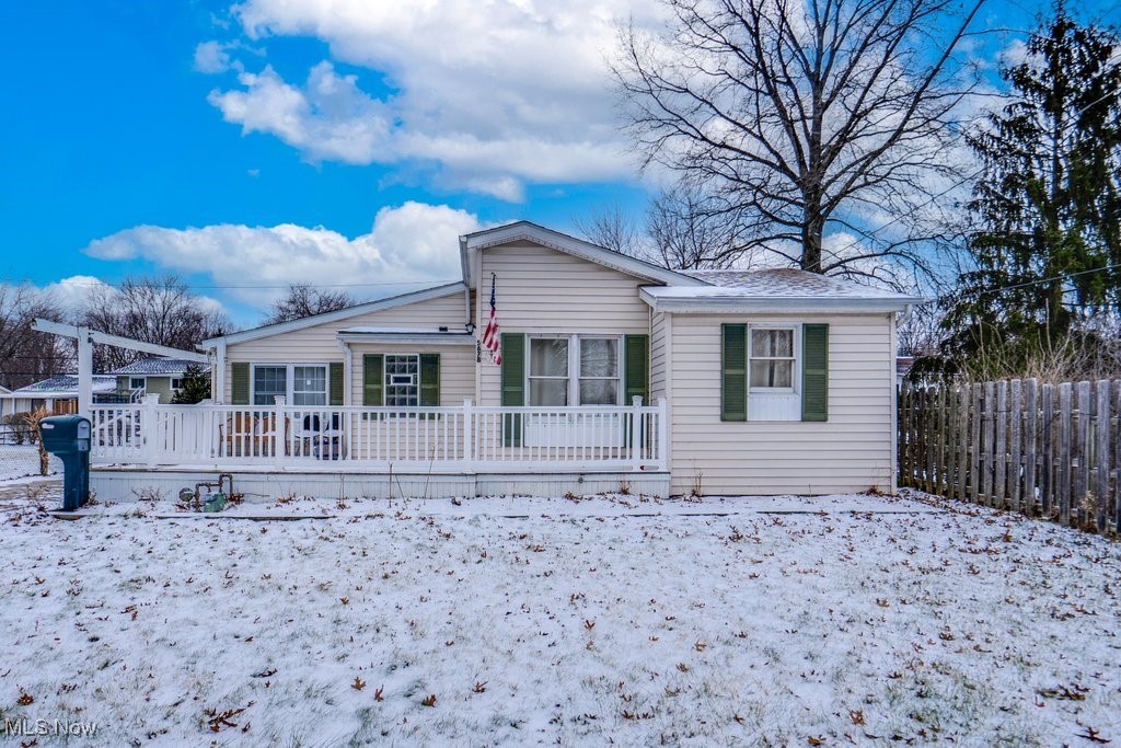 UPDATE:  Owner has moved the laundry up to the first floor, which makes seamless livng for those who prefer no steps.  Step inside this charming 3 bedroom and 2 full bath ranch in a quiet neighborhood. Upon entrance, you'll be greeted through a quaint entryway with bright natural light. The entryway leads you into the cozy living room where there is plenty of room to spend time with your family or friends. Follow the vinyl flooring throughout the first floor into the beautiful and open kitchen. With matching Frigidaire, stainless steel appliances and white shaker-style cabinets, this large eat-in kitchen is perfect for entertaining a group! In addition to the copious amounts of cabinetry, this kitchen is also equipped with a pantry for additional storage. Off the back of the kitchen is a great screened in porch, perfect for additional storage or to catch a summer sunset. The primary bedroom is at the front of the house with a full ensuite, while the remaining two bedrooms and additional full bathroom are off the kitchen. This house comes with a 2-car, detached garage in the back of the house and a beautiful porch in the front. Situated on a quiet street just minutes away from North Olmstead schools, libraries, shopping, and entertainment, this house truly has it all! Call your favorite Realtor today.