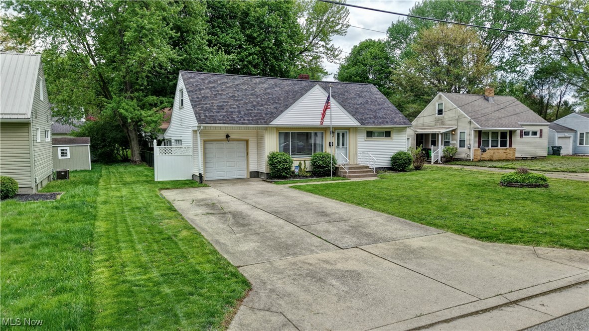 Welcome to this charming cape cod in the heart of North Canton! As you walk in the front door you are greeted with natural light in the living room with hardwood floors. The living room flows into the eat in kitchen with a sliding glass door to the deck with a patio, sunroom and fenced in backyard. Back in the house you will find 2 bedrooms and a full bathroom on the first floor. Upstairs you'll find 2 more bedrooms with generous closet space and a half bathroom. In the basement you'll be able to enjoy the finished area for additional living space. Schedule your showing today!
