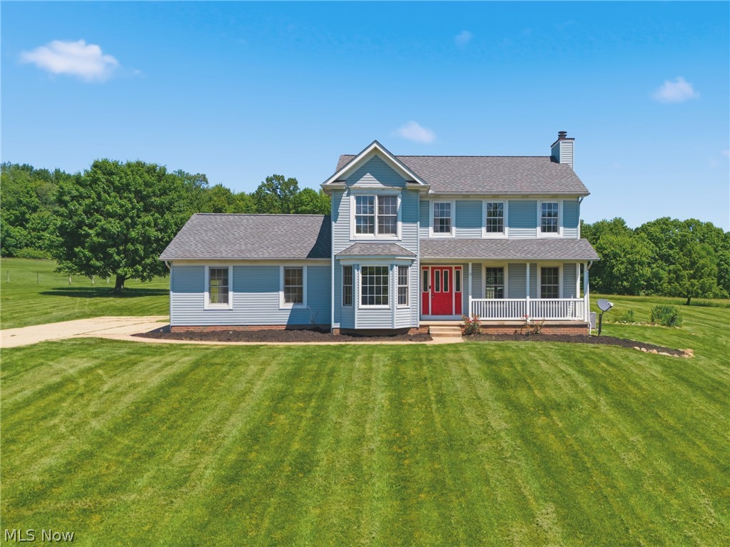 Welcome to this charming 3-bedroom, 2.5-bath center hall colonial set on over 5 private acres, offering space, privacy, and a peaceful setting in East Canton. The home sets way back off the road and features one 10 x 16 barn and livestock shed.

The inviting main level features an open and comfortable flow, highlighted by a spacious great room with a cozy wood burning fireplace and a functional layout ideal for everyday living and entertaining.

The upper level includes the primary suite and additional bedrooms, providing comfortable private living space.

The basement expands the home with a dedicated office space. 

Major updates include a new roof (2025) and new HVAC system (2025), offering peace of mind for years to come. Outside, the property features a barn and shed, along with over 5 acres of usable land providing room to roam, garden, or expand. Conveniently located near shopping, dining, and major routes while still offering a private country setting.