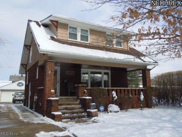Beautiful brick colonial with inviting front porch. Spacious living room with gas burning fireplace and built in leaded glass shelves. Impressive dining room with built in china cabinets and window seat. Bright and light kitchen opens to a beautiful large deck. Newer roof on house and garage. Some newer windows, newer carpeting and neutral decore throughout. Water proofed basement and newer furnace, H2O tank and electrical panel. Great location with elementary school right down the street. Seller willing to except FHA financing and assist with buyers closing costs.