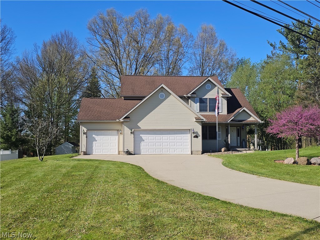 Welcome to this custom-built gem in the heart of Cuyahoga Falls, where quality craftsmanship meets everyday comfort and convenience. This spacious 4-bedroom, 4-bath home has been thoughtfully designed and meticulously maintained, offering peace of mind with a pre-inspection already available in the MLS. Step inside to discover a chef-inspired kitchen featuring custom cabinetry, newer appliances, and plenty of space to cook, gather, and entertain. Natural light pours through Andersen Windows throughout the home, enhancing the warm and inviting atmosphere.The expansive primary suite is a true retreat, complete with a private en suite bath featuring a stand-up shower and oversized closets. A versatile loft area offers valuable flex space—perfect for a home office, playroom, or additional lounge.The beautifully finished walk-out basement expands your living options even further, featuring a dedicated theater room for movie nights along with additional space for entertaining, relaxing, or hosting guests. Step right out to a patio that connects seamlessly to the backyard oasis. Outdoors, enjoy a setting that feels like the country while still being close to everything. The backyard is ideal for entertaining, featuring a composite deck, patio, serene greenspace, a charming pond with ducks, and a shed for all your outdoor essentials. Additional highlights include a Culligan water softener and a roof replaced in 2012. Located just minutes from Blossom Music Center, as well as vibrant downtown Cuyahoga Falls with its shops, restaurants, and easy freeway access, this home offers the perfect blend of convenience and tranquility.Priced to sell quickly—don’t miss your opportunity to make this exceptional property your own!