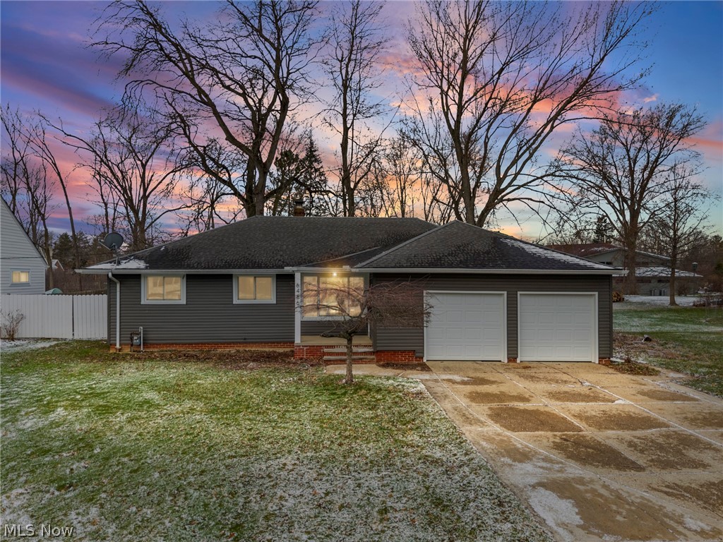 Welcome to this beautifully updated ranch style home located on a quiet dead end street minutes away from Great Northern Mall, Restaurants and more. This stunning home offers a thoughtfully designed open floor plan and exceptional finishes throughout. The inviting, spacious living room flows seamlessly into the dining area and stunning kitchen—perfect for both everyday living and entertaining. The state-of-the-art kitchen features high-quality shaker cabinetry, elegant quartz countertops, brand-new stainless-steel appliances, and modern finishes. The main level includes three generously sized bedrooms including a fourth bedroom just a few steps down from the kitchen. The finished lower level adds over 700 square feet of additional living space, featuring a large recreation room ideal for entertaining, relaxing, or hosting guests. Step outside to a huge deck and spacious back yard providing the perfect setting for outdoor enjoyment. Also comes with a 2 car attached garage making this house the perfect home. Recent updates include a fully renovated kitchen, updated bathrooms, some new flooring, new light fixtures, updated electrical box and wiring throughout, new garage doors, fresh paint, plus some new windows and doors, vinyl siding and railing on the deck. Don’t miss this exceptional opportunity to own a move-in-ready home that truly has it all. Don't forget to check out the city of North Olmsted Rec center with inside and out pools and more!!