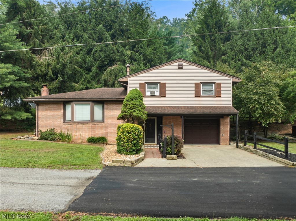 Nestled on a quiet dead end street, this inviting tri-level home offers the perfect blend of space, comfort, and outdoor living. The home is situated on a beautifully landscaped double lot totaling just over a half an acre. Featuring 3 bedrooms with the potential for a 4th, or perhaps think bonus room, home office, or extra family room, this home provides the flexibility to meet a variety of needs. The functional floor plan includes a living room, kitchen with breakfast bar area and an adjoining dining room with french doors leading to the large covered back porch and quiet private back yard. Step outside to enjoy the above ground pool and expansive yard surrounded by mature trees, creating a peaceful setting for relaxing or hosting family and friends. There is plenty of storage for your lawn equipment and seasonal outdoor items with three sheds on the property. With a desirable location, generous lot size, versatile living spaces, and beautiful outdoor amenities, this property is ready to welcome you home.