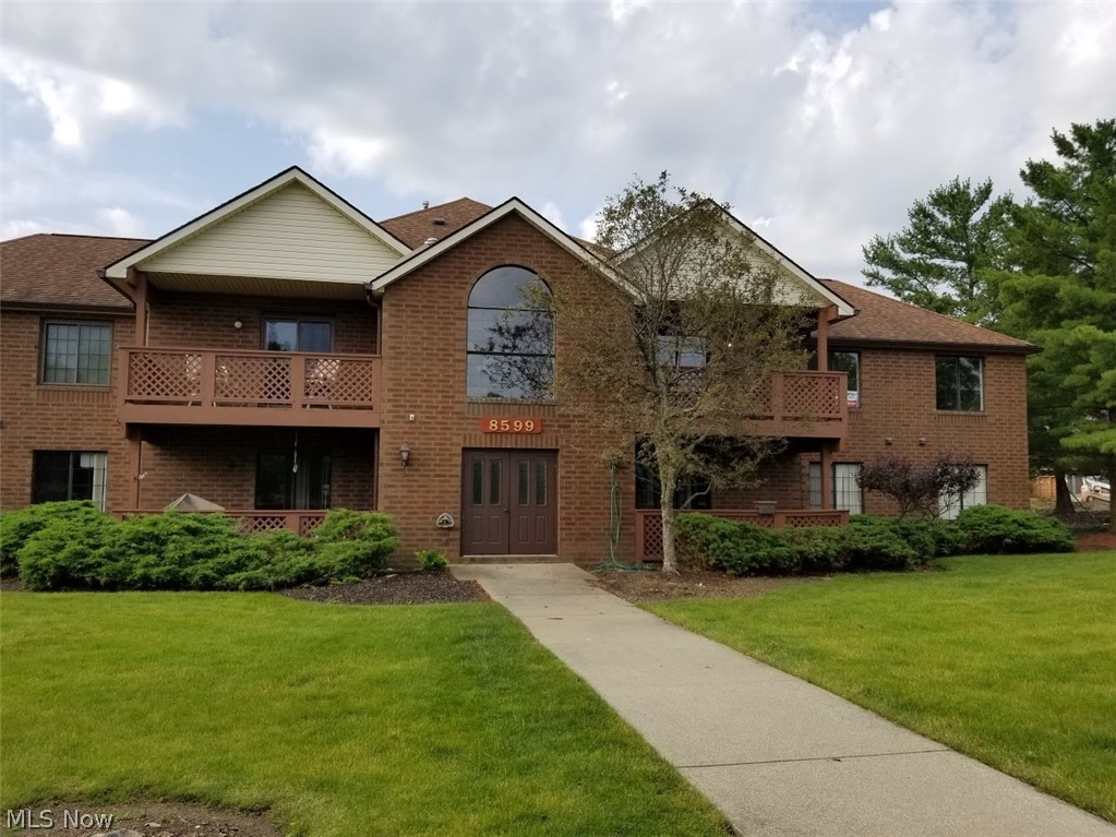 Location, Location, Location... Located in County Lakes This Broadview Hts beauty has breathtaking lake views from every window in the unit. Walk into the home and you will be greeted with vaulted ceilings in the living room with gas fireplace. The kitchen and dining room are also open great for entertaining.  The master bedroom has 2 closets with one being a walk in and has a full bath.  Enjoy sitting on your patio that over looks the walking paths and lake.  New carpet throughout.  Nothing to do but move in.  Also included is 1 car garage.  All appliances staying. HW included as well!  Don't  miss this one!