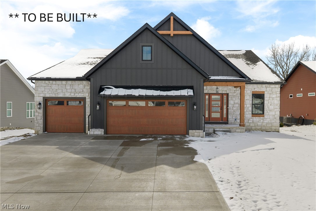 Discover modern comfort in this stunning new-construction ranch home, thoughtfully designed for spacious
living and versatility. This 4-bedroom, 3.5-bathroom gem features an open-concept layout, perfect for both everyday
living and entertaining. The main level boasts a bright and airy living area, a large kitchen with premium finishes, and a
dedicated office space ideal for remote work or study. The luxurious primary suite includes a private en-suite bathroom
with a soaking tub, while two additional bedrooms share a well-appointed full bath. A convenient half-bath completes the
main floor. The walkout basement offers endless possibilities, featuring a fourth bedroom, a full bathroom, and ample
space for a recreation room, home gym, or media area, with direct access to the backyard. Built with high-quality
materials and modern design, this home combines elegance and functionality in a serene neighborhood setting. Don't miss
the chance to own this move-in-ready masterpiece. Perfect for those seeking single-level living with extra space to grow!
Call today to see what selections are still available!