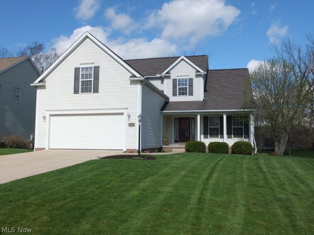 This one has it all!! Wonderful open and bright floor plan in this 2,300+ square foot home with fantastic backyard! First floor master suite with master bedroom with vaulted ceilings, master bath with dual sinks, walk-in closet and soaker garden tub. 2 story foyer with hardwood floors. 2 story great room with corner gas fireplace. Open kitchen with pantry, stainless steel appliances and open counter bar to dinette. First floor laundry with tile floors, powder room and flex room that could be an office or a dining room. The second floor offers 3 generous size bedrooms and a full bath. The 4th bedroom is 19X14 and could also be used as a bonus room...very convenient floor plan! The lower level has daylight windows and is ready for your finishing touches. The backyard is private and has a 20X16 deck that overlooks your tree lined yard. New hot water tank in 2015, new tile in master bath, powder room and laundry room. This is the one you have been looking for!!