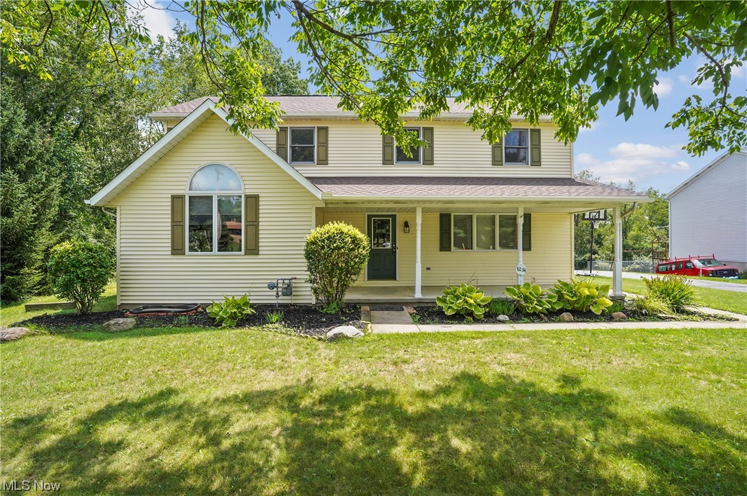 Welcome home to this lovely Jackson Township Colonial situated on a 1/2 acre lot in a great location within close proximity to schools and park. Welcoming front porch with room for rockers! Formal living room and large dining area in the eat in kitchen with bay window and breakfast bar. First floor master suite plus a first floor den with vaulted ceiling and closet which could be a second 1st floor bedroom if needed. The second floor has 5 additional bedrooms and two full baths. New carpet and fresh paint throughout.  Partially finished full basement and a three car garage. Home warranty included. Call today!