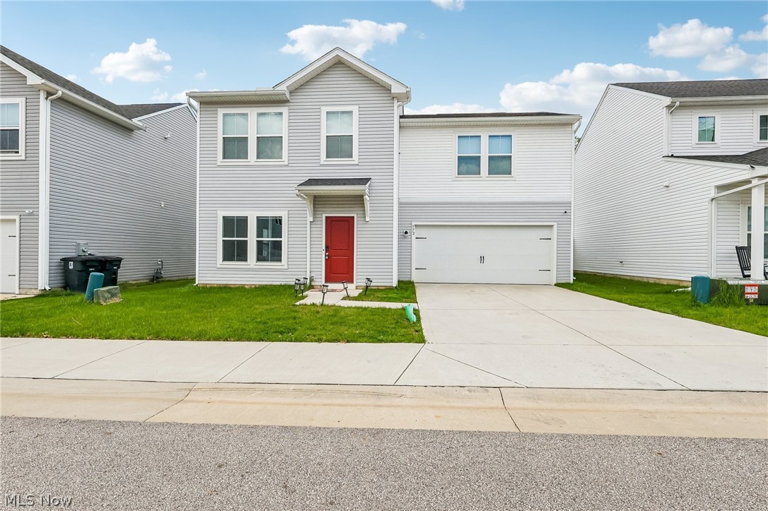 Welcome to 572 Auld Farm Cir, a stunning example of modern craftsmanship. Built in 2022, this home offers the efficiency and style of a newer build while being perfectly settled into the community. Spanning nearly 1,800 square feet, the thoughtfully designed floor plan features 4 spacious bedrooms and 2.5 bathrooms, providing ample room for a growing household, a dedicated home office, or a personal gym. The heart of the home is a bright, open-concept main level where natural light pours into a generous living area, seamlessly connecting to a gourmet kitchen outfitted with a large center island and sleek finishes. For ultimate convenience, the home features a dedicated laundry room located on the second floor—perfectly positioned near the bedrooms to simplify your daily routine. The primary suite serves as a true retreat, complete with a private en-suite bath and plenty of closet space. Because this home is only three years old, you’ll enjoy the peace of mind that comes with modern mechanicals and energy-efficient construction. Additionally this property has a 15 year property tax abatement that will transfer to the buyer! Situated on a quiet, newly developed circle with easy access to local amenities, this property is truly move-in ready and waiting for you to call it home.