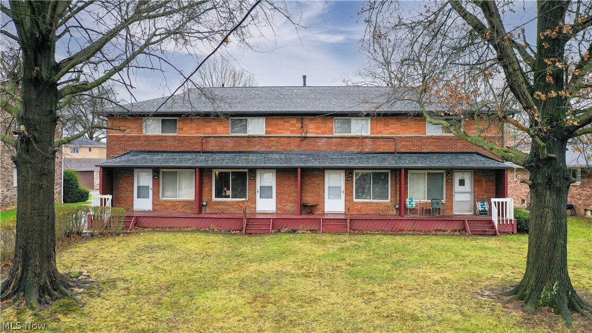 Fairlawn , very nice brick 4-unit apartment building built in 1956 with 1-car garage for each unit. Each unit has eat-in kitchen, living room, two 2nd level bedrooms and full bath. Each with a basement w/ laundry hookup and garage parking with extra parking space. Very well maintained  and many updates - fully occupied.