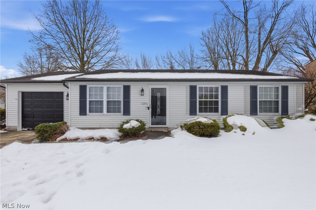 Welcome to this move-in-ready, updated ranch home on a quiet corner lot in Warren, Ohio, offering the comfort and convenience of true one-floor living. This single-story home features strong curb appeal, attractive exterior accents, and a covered rear patio overlooking the backyard - ideal for relaxing or entertaining.

Inside, the bright living room is filled with natural light and showcases durable wood-style flooring and neutral finishes. The layout flows into the dining area and updated kitchen, creating a functional, open feel. The kitchen includes stainless steel appliances, stone countertops, and white cabinetry with great storage and prep space, plus convenient in-wall laundry for everyday ease.

Down the hall, you’ll find a nicely updated full bathroom, additional storage, and three comfortable bedrooms with ample closet space. Other recent improvements include new gutters, downspouts, and added leaf guards, helping provide low-maintenance homeownership.

If you’re searching for a move-in-ready ranch in Warren with modern updates, single-floor living, and a desirable lot, this home checks the boxes. Schedule your showing today!