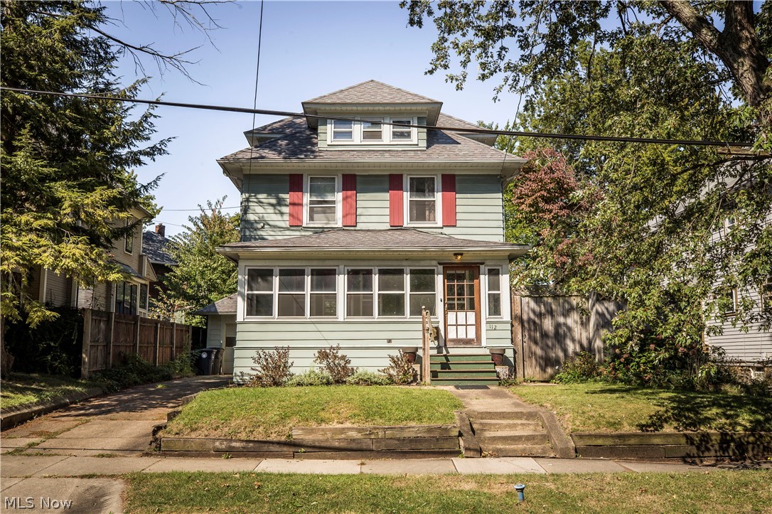 If you've ever thought to yourself- "let's buy a home that is exploding with charm and make it our own" then this is it! A 3 bedroom, 1 bathroom, charming, colonial near highland square and all of its amenities is waiting for you. Enter the home through the rocking chair worthy screened-in front porch and into the living room with quintessential wood floors. The kitchen offers you plenty of space to cook your favorite meals, and walk-out the back door into a private backyard. Upstairs, there are 3 bedrooms and 1 bathroom and a huge space on the third floor to let your imagination run wild. Schedule your showing today!
