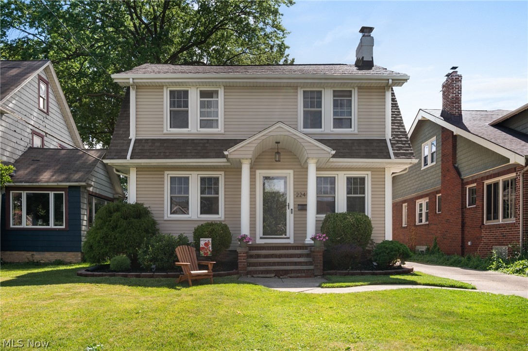 Welcome to 2241 Arthur Avenue, a beautifully maintained Lakewood colonial on one of the city's most desirable streets. Blending classic character with thoughtful updates, this home offers the charm, warmth, and functionality that make Lakewood living so appealing.

The inviting front porch leads into a bright interior featuring hardwood floors, spacious living and dining areas, and a beautiful stone fireplace. The updated kitchen offers granite countertops, a center island with seating, stainless steel appliances, and ample storage.

A standout feature is the fully remodeled bathroom, thoughtfully updated while maintaining the home's character. Upstairs you'll find three comfortable bedrooms, flexible space ideal for a home office or reading nook, and impressive storage, including a large walk-in cedar closet.

Outside, enjoy a fully fenced backyard, spacious deck and garage. The basement provides abundant storage, workshop space, and future finishing potential.

Located just minutes from Lakewood's parks, restaurants, shopping, schools, and vibrant community amenities, Arthur Avenue is known for its attractive homes, walkable location, and strong sense of neighborhood pride.

Combining classic Lakewood charm, an updated kitchen, beautifully renovated bathroom, excellent storage, and exceptional outdoor space, 2241 Arthur Avenue is ready to welcome its next owner.