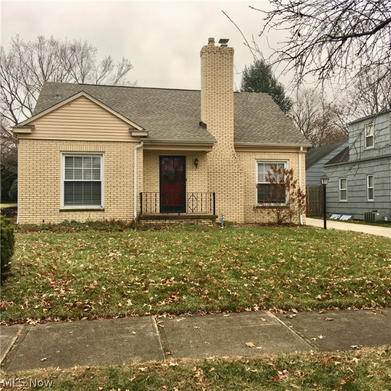 Nice brick cape with fenced back yard and 2 car detached garage. This home features a large bedroom and full bath upstairs and 2 bedrooms and full bath on the main floor. Nice living room with a fireplace and wood flooring. The dining room has french doors leading out to a concrete patio. Kitchen features white cabinets and black granite countertops. The basement is partially finished with a large recreational room. Some updates include new roof in 2017. Basement has been waterproofed. HVAC 2010. Seller is offering a home warranty.
