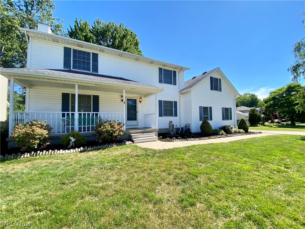 This custom, quality built home has been well maintained and cared for by the original owners. A relaxing covered front porch welcomes you in to this four bedroom two and half bath home. Beautiful 3/4" solid oak Hardwood Floors draw you into the spacious Living Rm with wood burner Fireplace. French doors open to the four season Sunroom, a wonderful room to relax, enjoy a book or beverage, or step out to the Deck. The freshly painted Dining Rm is currently set up as a flex space.  The remodeled Kitchen offers Granite, SS Appliances, LVP flooring and a large Dining table area.  Access to the deck makes it easy for barbecuing and dining outside. Convenient 1st floor Laundry has a utility sink, washer and dryer can stay if needed.  Lower Level includes a fin'd Rec Room area, perfect for entertaining, gaming or TV night, complete with a moveable Bar.  Plenty of storage in the unfinished area, as well. Spacious Primary bedroom includes a Walk-in closet and private bath with Jetted Tub and stand alone Shower.  The largest bedroom offers opportunity for flex usage, from playroom, to exercise room, gaming or additional tv room.  Backyard offers both shade and sun, a relaxing Stone Patio with swing and fire pit area, with plenty of room for outdoor games or playtime. The Shed provides space for your outdoor storage needs. Oversized Garage, plus a 3-car wide Driveway. Approx. ages Roof (10 yrs.) Furnace, A/C and Water Heater (7-10 yrs.). Close proximity to the Turnpike, Shopping, Dining, Parks and the Lake. Most of the furniture and furnishings available or negotiable.  A one-year Home Warranty is included for the new owners.
